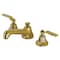 Kingston Brass KS4467KL Widespread Bathroom Faucet with Brass Pop-Up, Brushed Brass KS4467KL - alternate 1